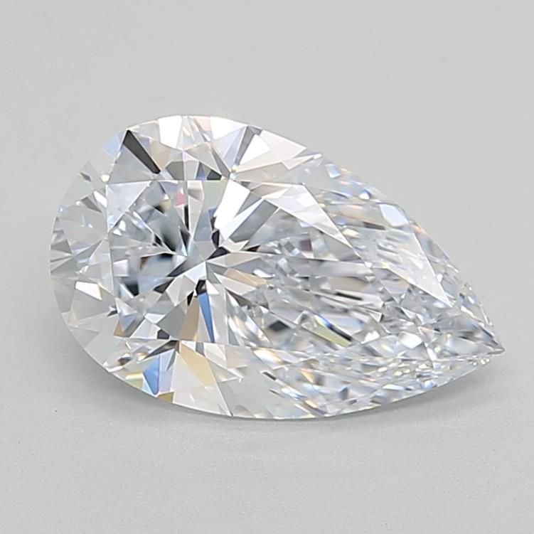 2.58ct F VVS2 Rare Carat Ideal Cut Pear Lab Grown Diamond