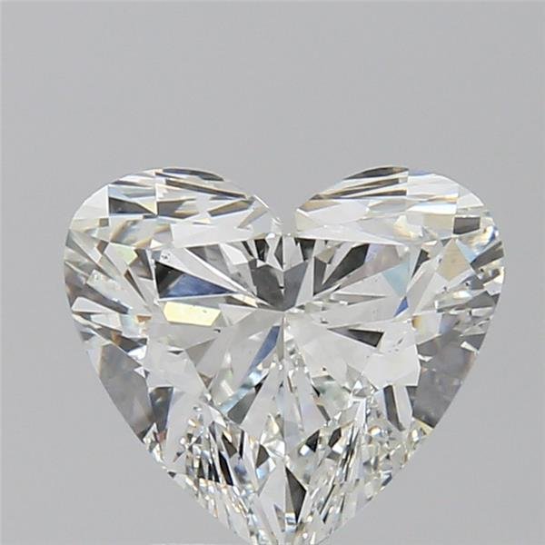 2.04ct E SI1 Rare Carat Ideal Cut Heart Diamond