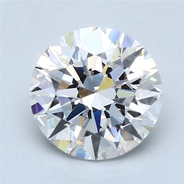 2.74ct D VS2 Rare Carat Ideal Cut Round Diamond