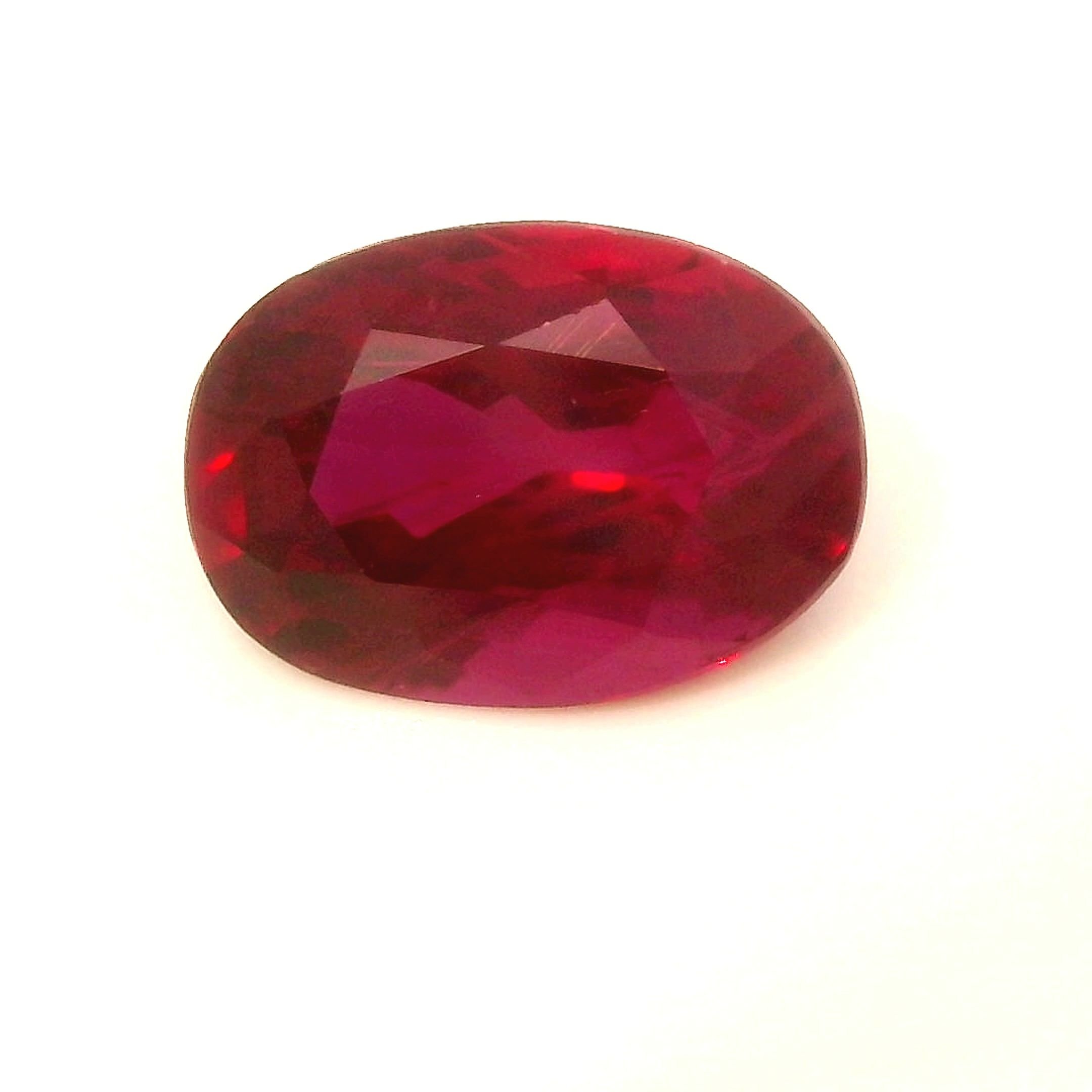 1.56 Carat Intense Red Cushion Ruby