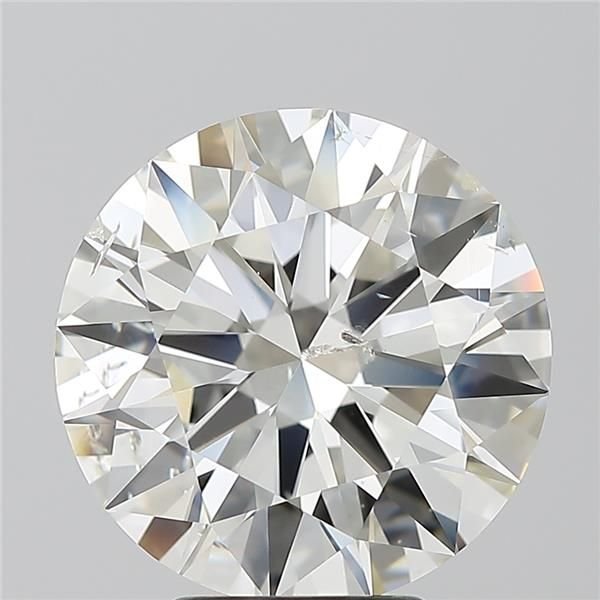 5.08ct I SI2 Rare Carat Ideal Cut Round Diamond