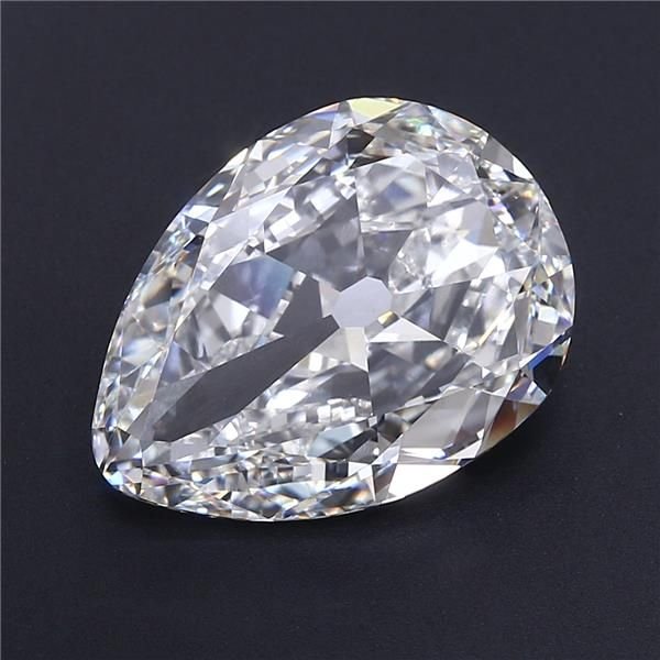 20.13ct F VVS2 Good Cut Pear Lab Grown Diamond