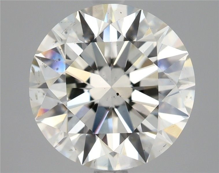 4.02ct J SI1 Rare Carat Ideal Cut Round Diamond