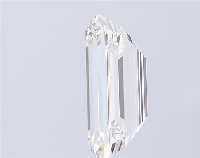 6.03ct F VS1 Rare Carat Ideal Cut Emerald Lab Grown Diamond