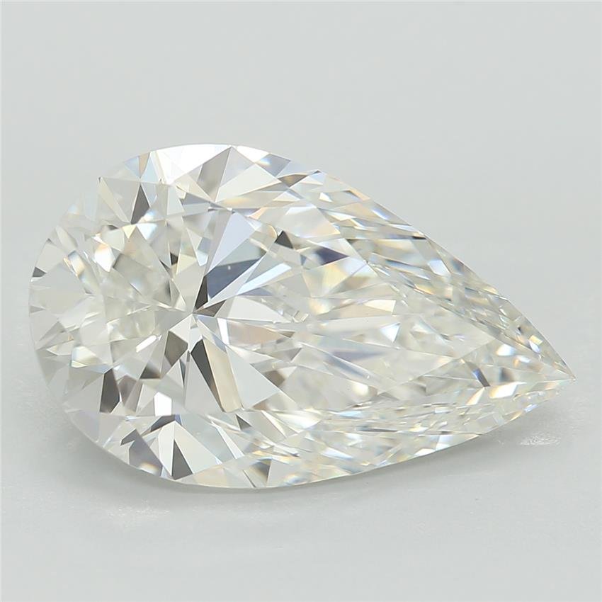 3.22ct F VVS2 Rare Carat Ideal Cut Pear Lab Grown Diamond