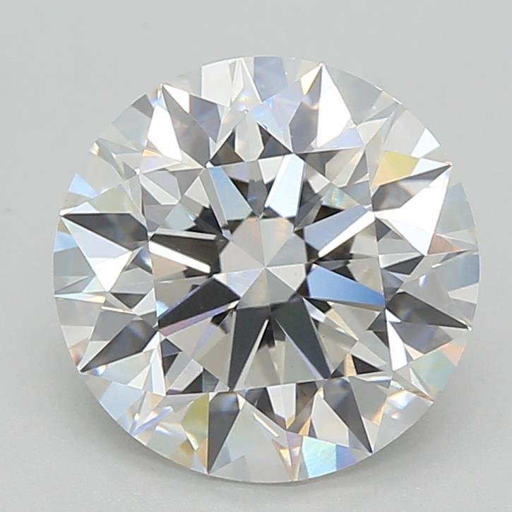 3.04ct F VVS2 Rare Carat Ideal Cut Round Lab Grown Diamond