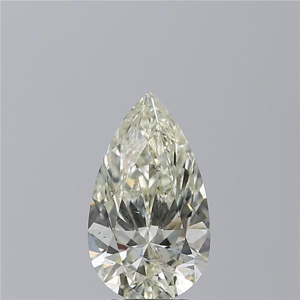 3.01ct J SI2 Rare Carat Ideal Cut Pear Diamond