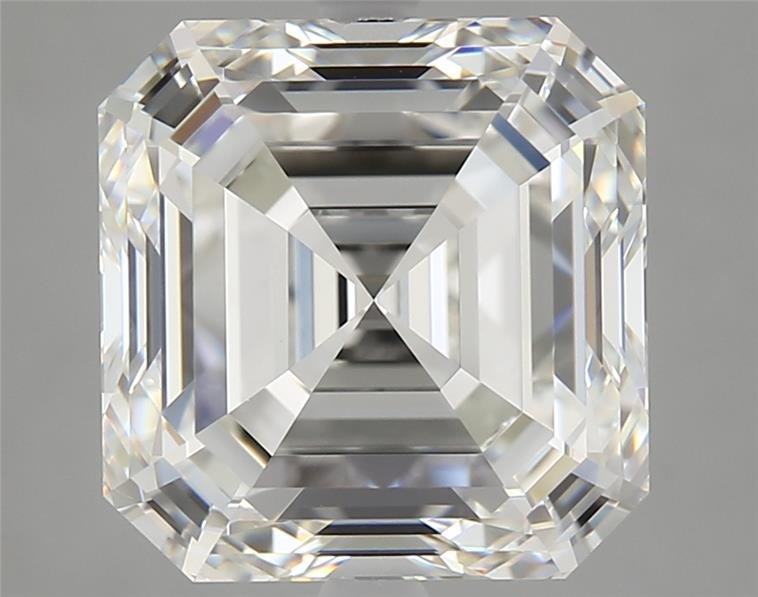 5.04ct H VS2 Rare Carat Ideal Cut Asscher Diamond