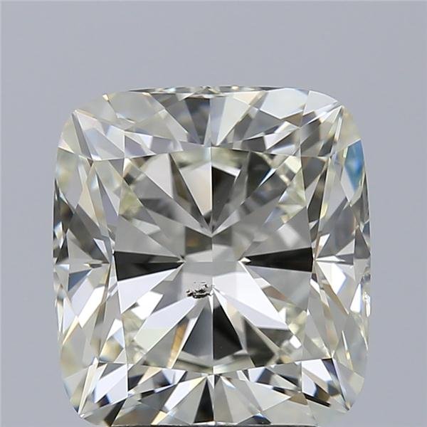 3.01ct K SI1 Rare Carat Ideal Cut Cushion Diamond