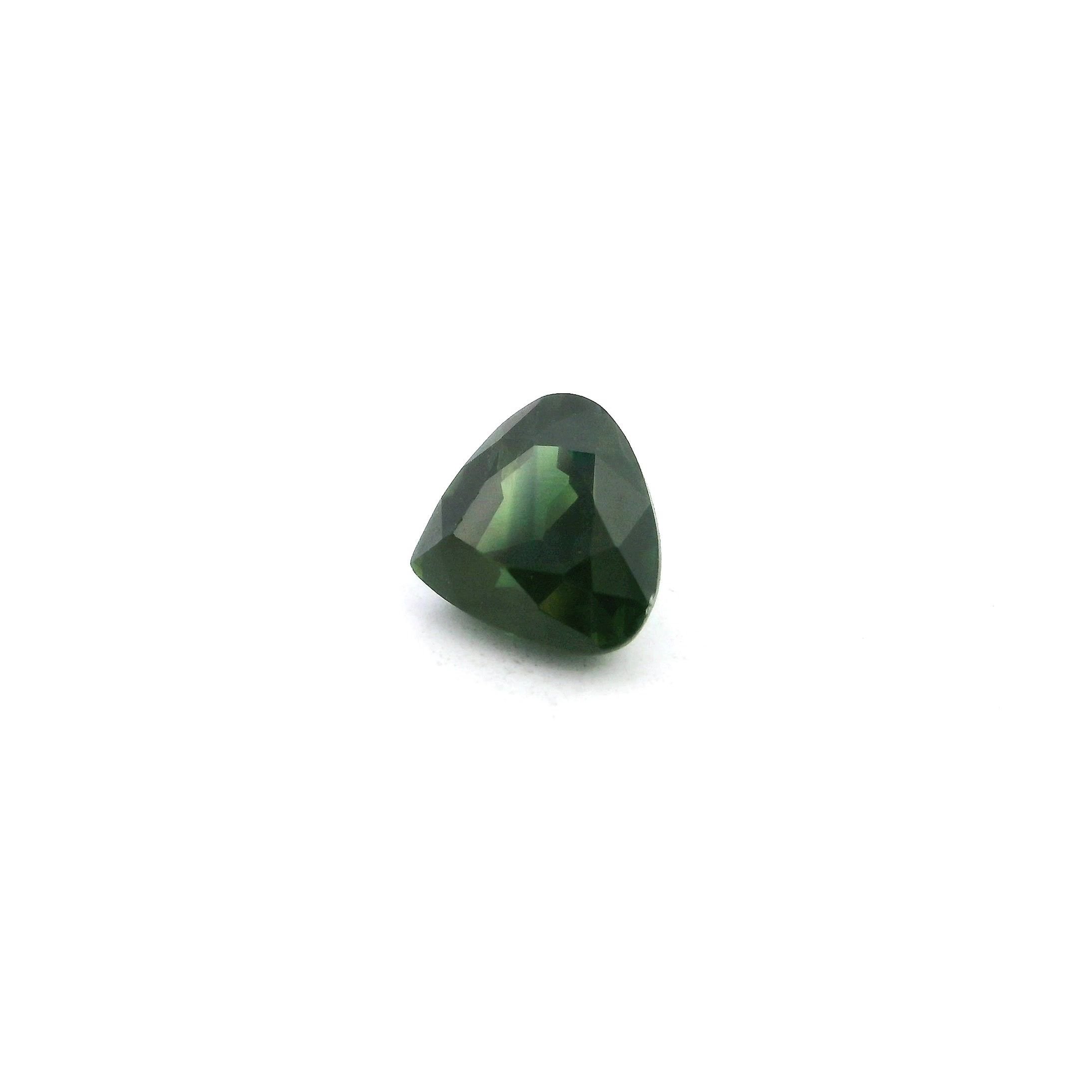 1.18 Carat Green Pear Sapphire