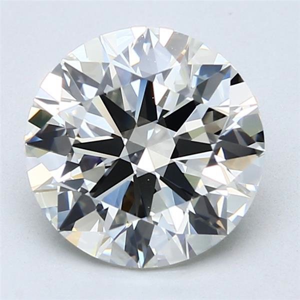3.09ct K VS2 Rare Carat Ideal Cut Round Diamond
