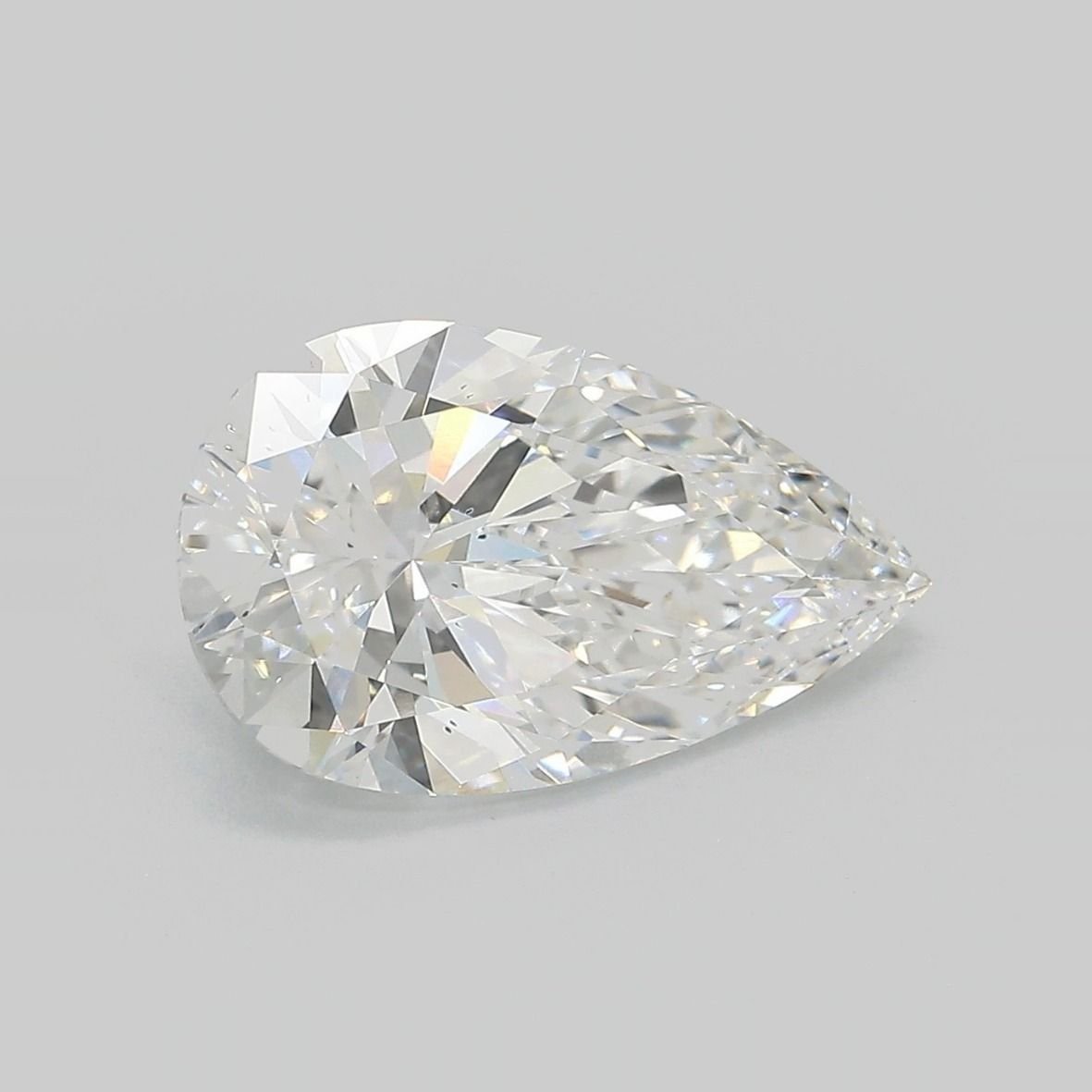 3.63ct E VS2 Rare Carat Ideal Cut Pear Lab Grown Diamond