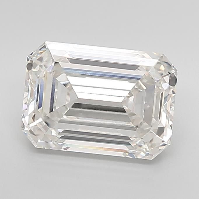 4.05ct H VVS2 Rare Carat Ideal Cut Emerald Lab Grown Diamond