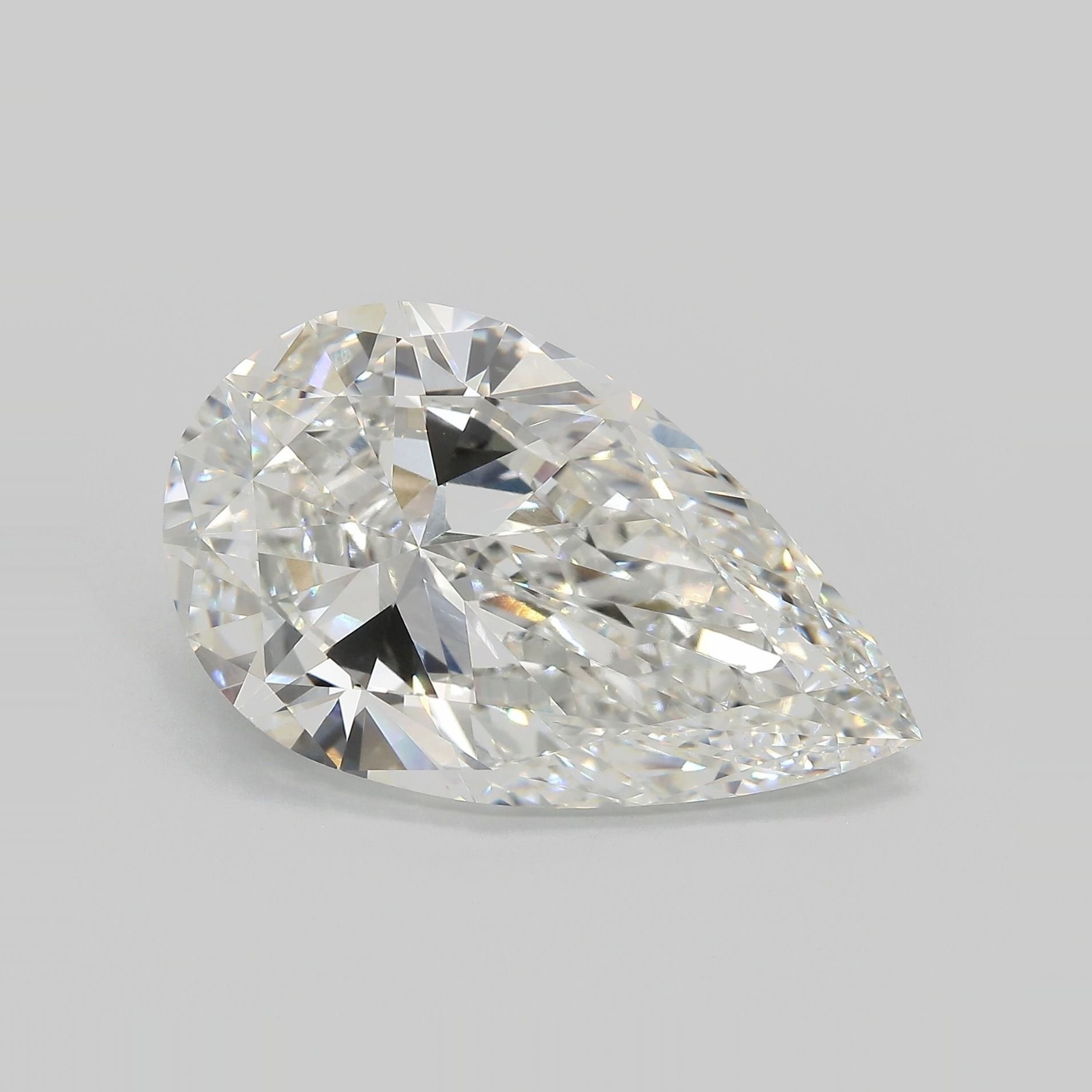 14.15ct F VVS2 Very Good Cut Pear Lab Grown Diamond