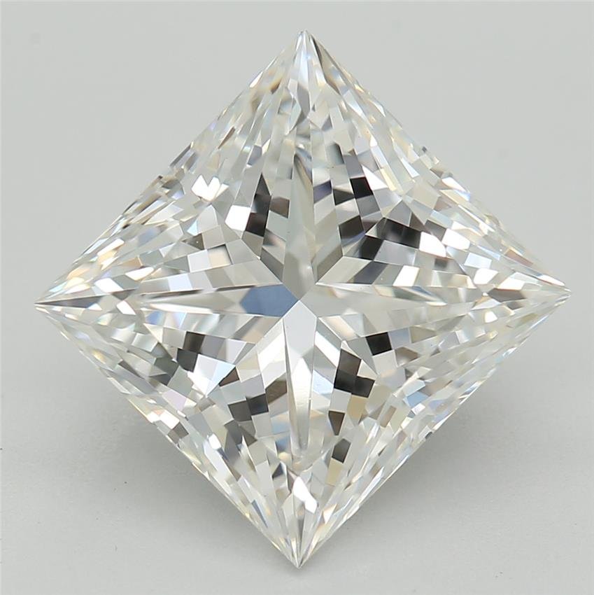 3.06ct F VVS2 Rare Carat Ideal Cut Princess Lab Grown Diamond