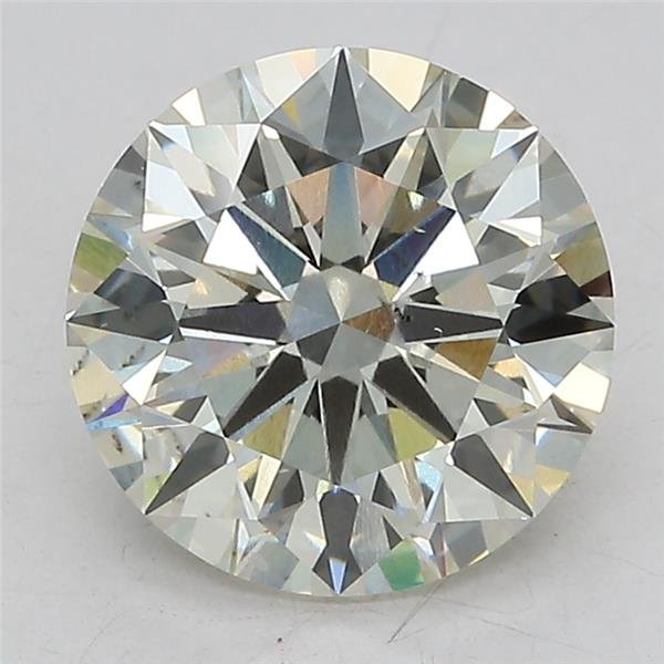 3.03ct J VS2 Excellent Cut Round Lab Grown Diamond