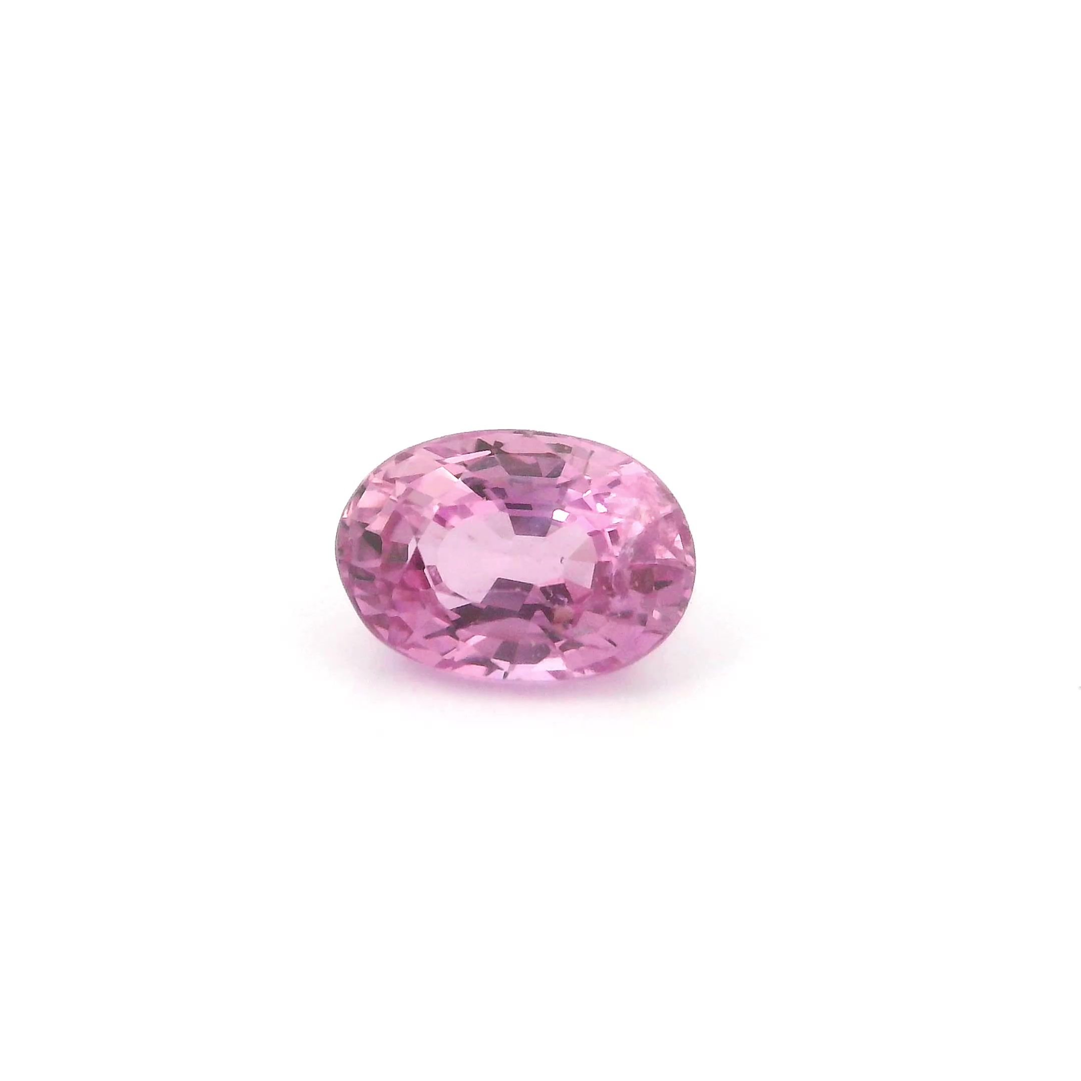 0.72 Carat Pink Oval Sapphire