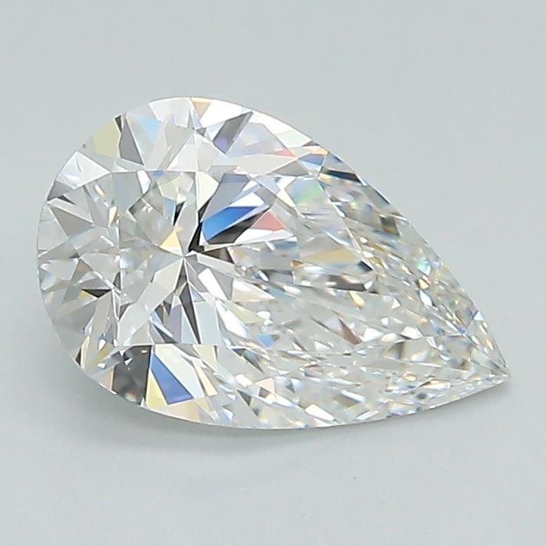 1.40ct E VS1 Rare Carat Ideal Cut Pear Lab Grown Diamond