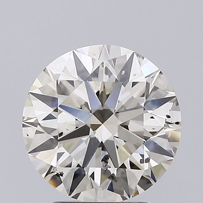 3.01ct J SI2 Rare Carat Ideal Cut Round Diamond