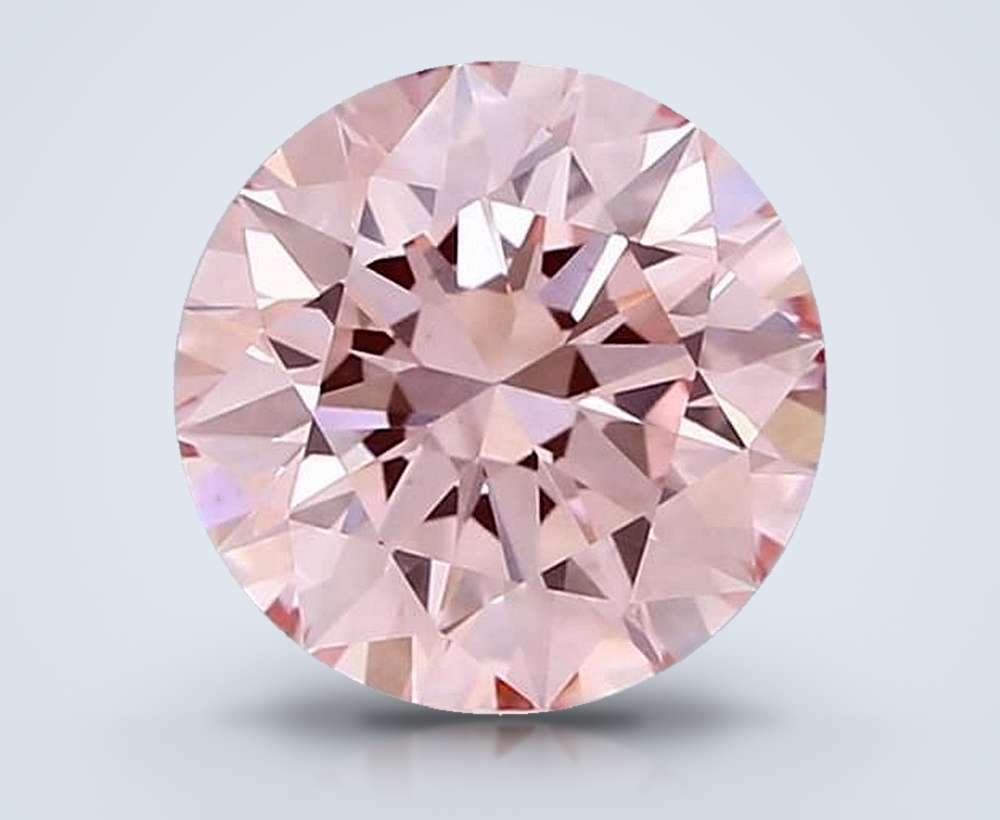 1.57 Ct. Fancy Intense Pink Round Lab Diamond