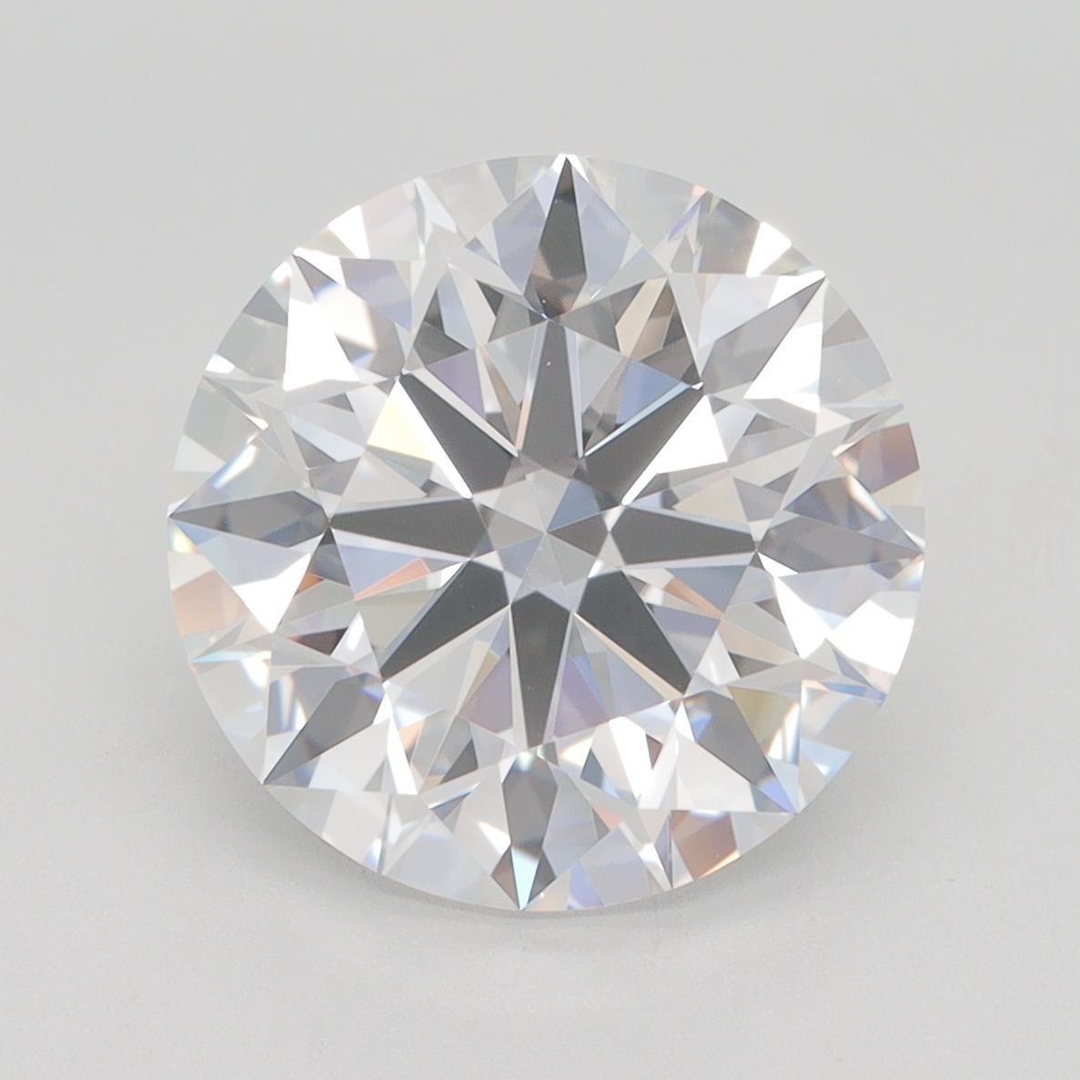 5.01ct G VVS2 Rare Carat Ideal Cut Round Lab Grown Diamond