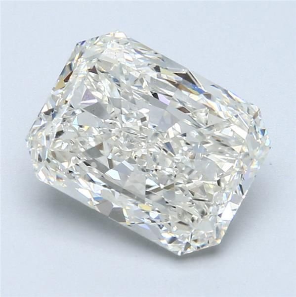 4.01ct J SI1 Rare Carat Ideal Cut Radiant Diamond