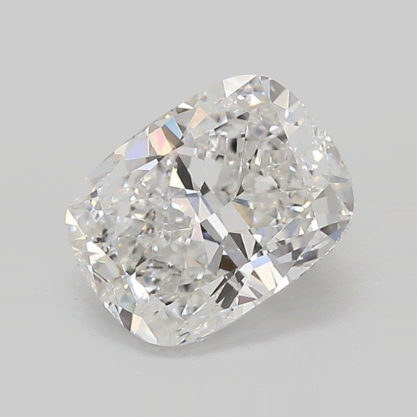 2.51ct F VVS2 Rare Carat Ideal Cut Cushion Lab Grown Diamond