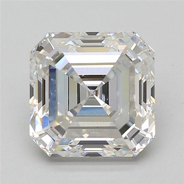 4.05ct F VS1 Very Good Cut Asscher Lab Grown Diamond
