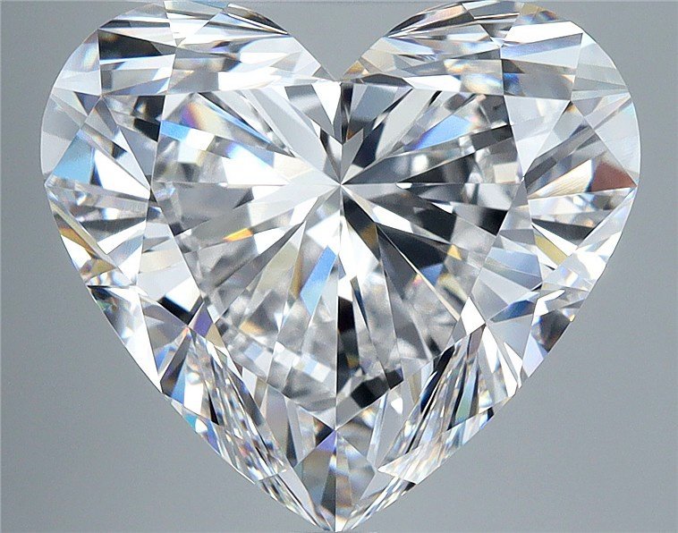 7.01ct F FL Rare Carat Ideal Cut Heart Diamond