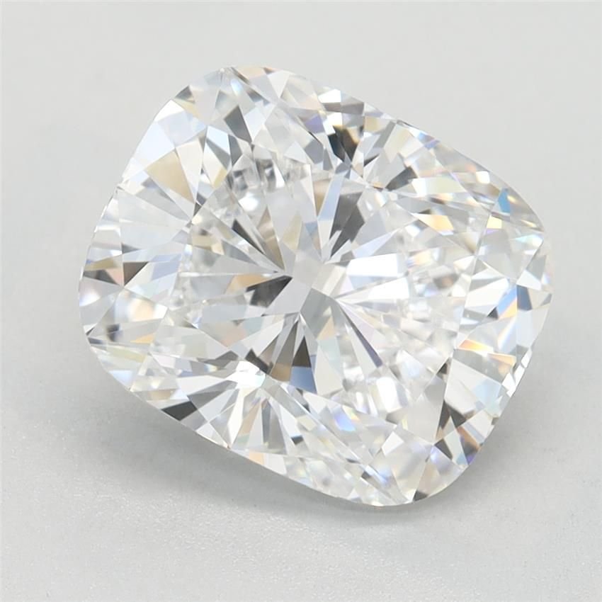 2.96ct D VVS2 Rare Carat Ideal Cut Cushion Lab Grown Diamond