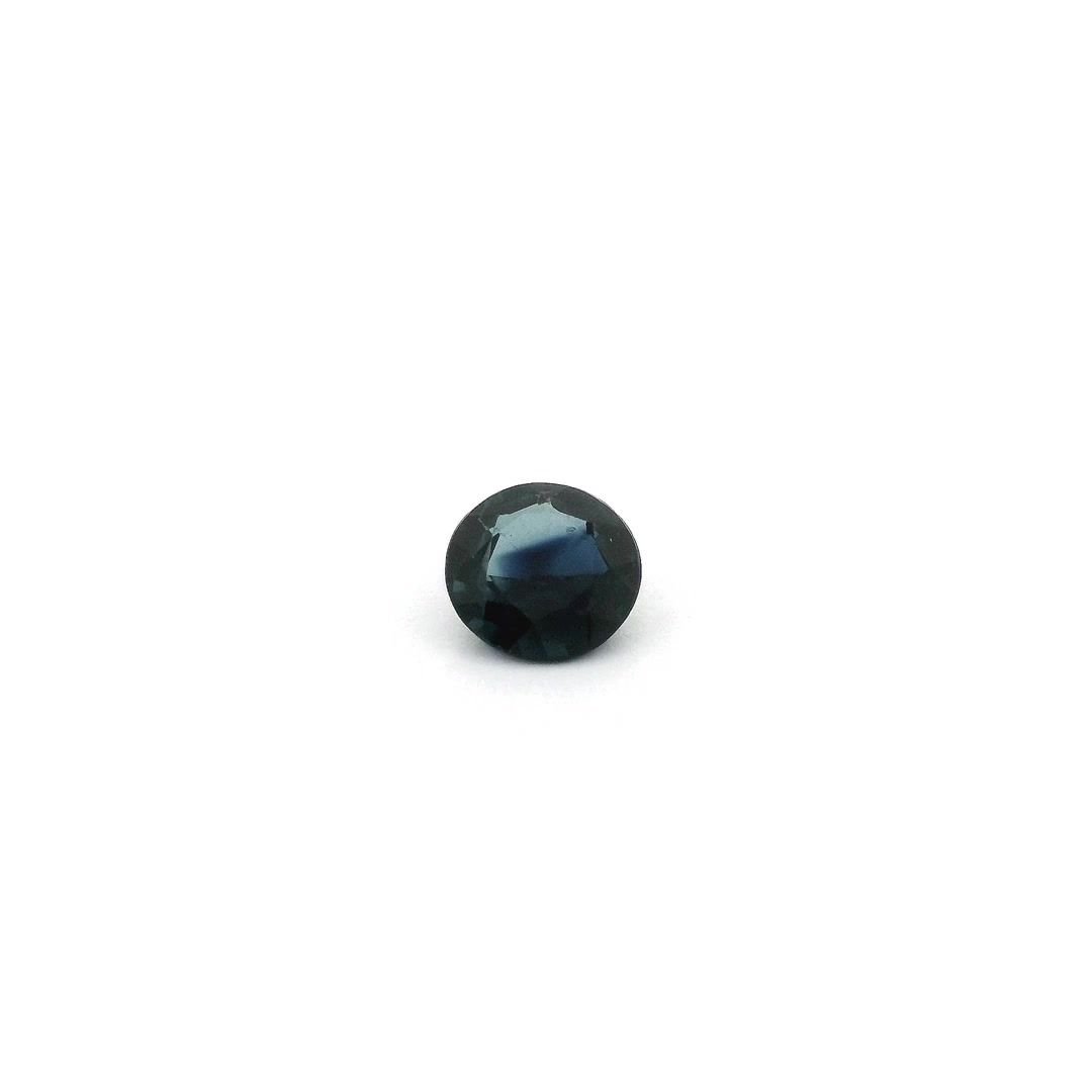 0.48 Carat Deep Blue Round Sapphire