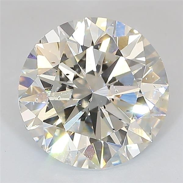 3.01ct J SI1 Excellent Cut Round Lab Grown Diamond