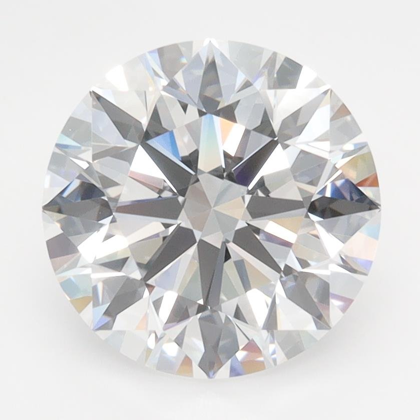 3.10ct D FL Rare Carat Ideal Cut Round Lab Grown Diamond