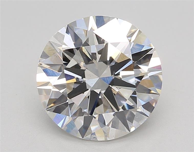 2.69ct H VS2 Rare Carat Ideal Cut Round Lab Grown Diamond