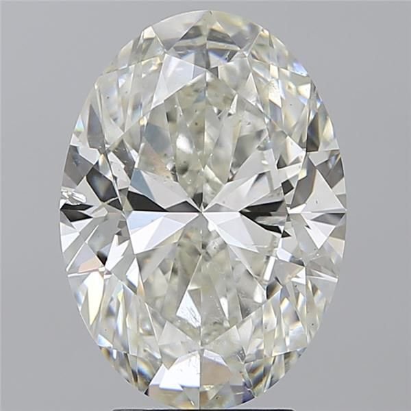 4.52ct J SI2 Rare Carat Ideal Cut Oval Diamond