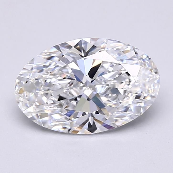 2.50ct D VVS2 Rare Carat Ideal Cut Oval Lab Grown Diamond
