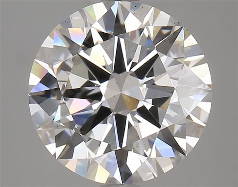 4.04ct F SI1 Excellent Cut Round Lab Grown Diamond