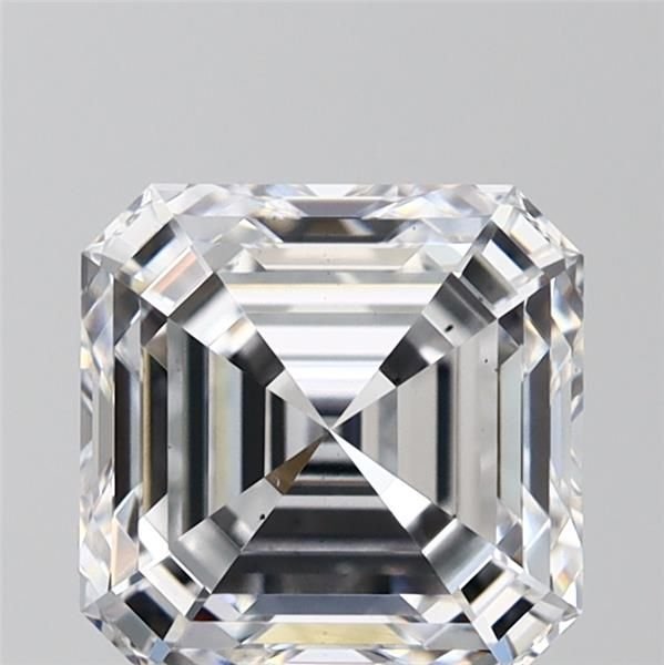 2.52ct D VS2 Rare Carat Ideal Cut Asscher Lab Grown Diamond