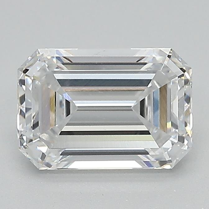 1.50ct D VVS2 Rare Carat Ideal Cut Emerald Lab Grown Diamond