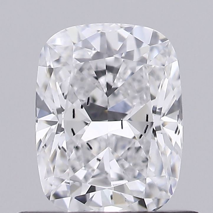 0.69ct D SI2 Rare Carat Ideal Cut Cushion Lab Grown Diamond