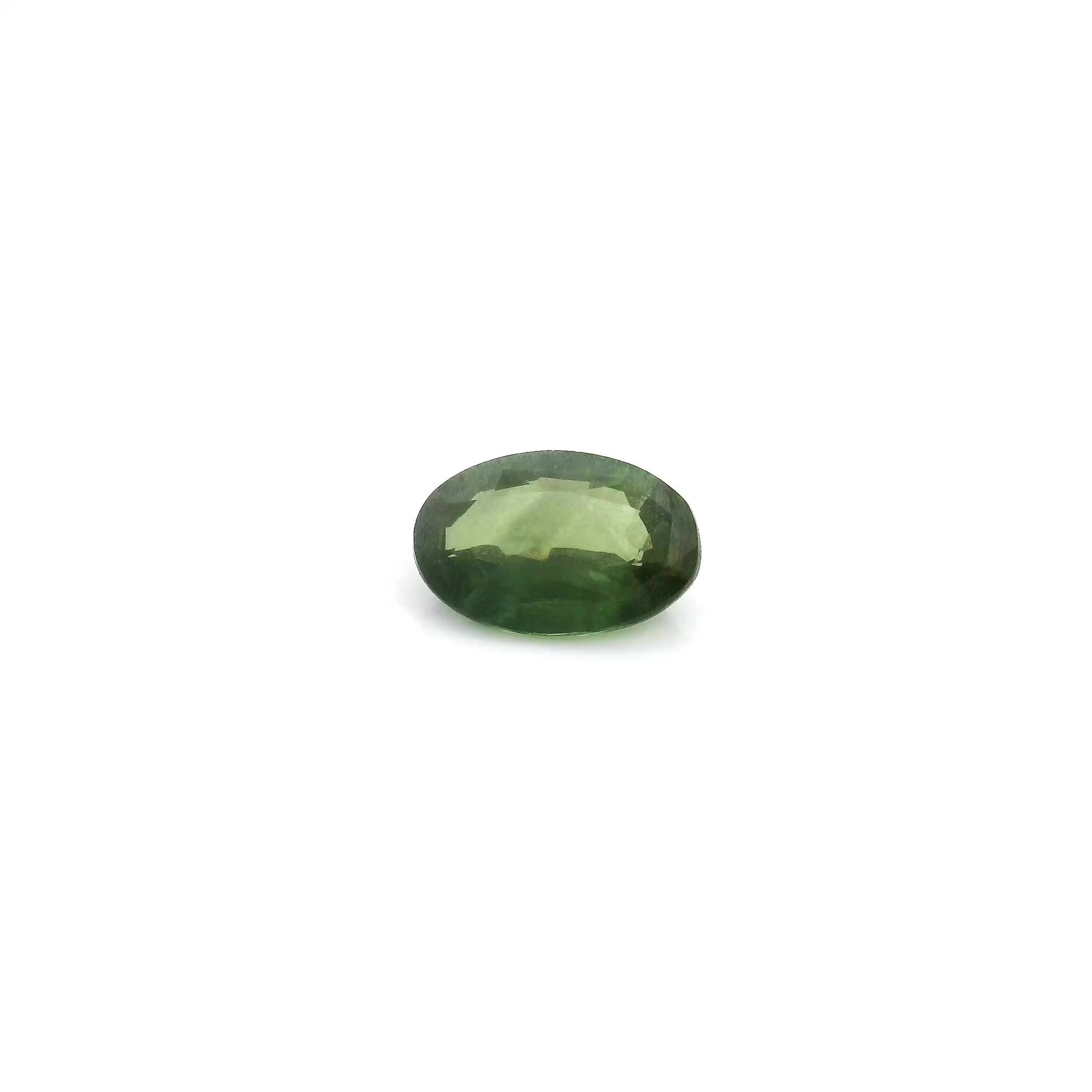 0.67 Carat Green Oval Sapphire