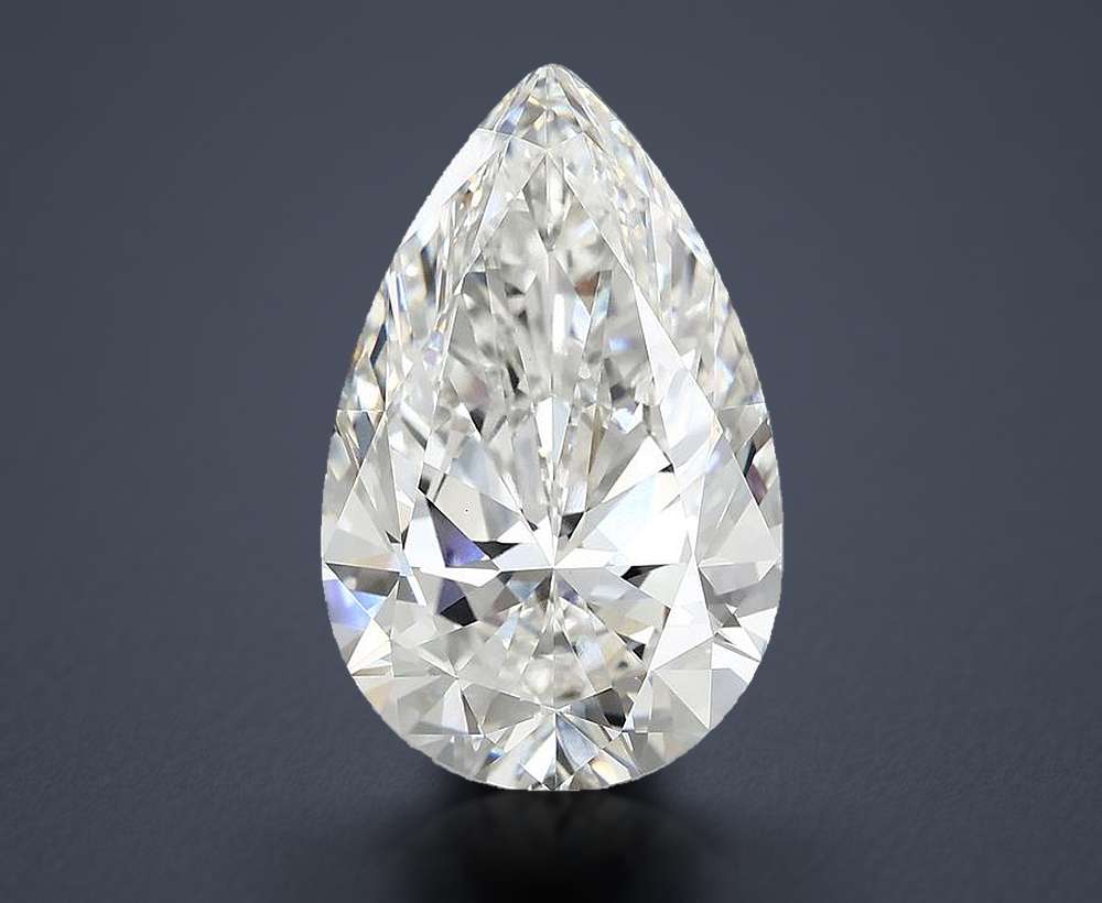 7.64 Carat Pear Lab Diamond