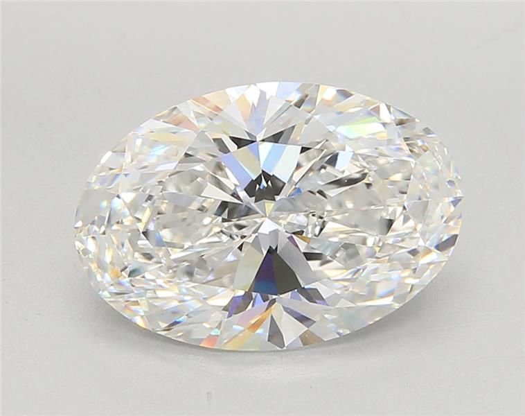 4.51ct E VVS2 Rare Carat Ideal Cut Oval Lab Grown Diamond