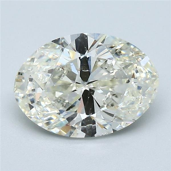 2.04ct K SI2 Rare Carat Ideal Cut Oval Diamond