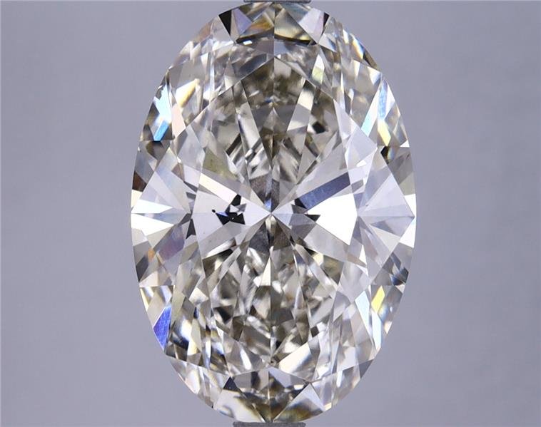 4.34ct J VS2 Rare Carat Ideal Cut Oval Lab Grown Diamond