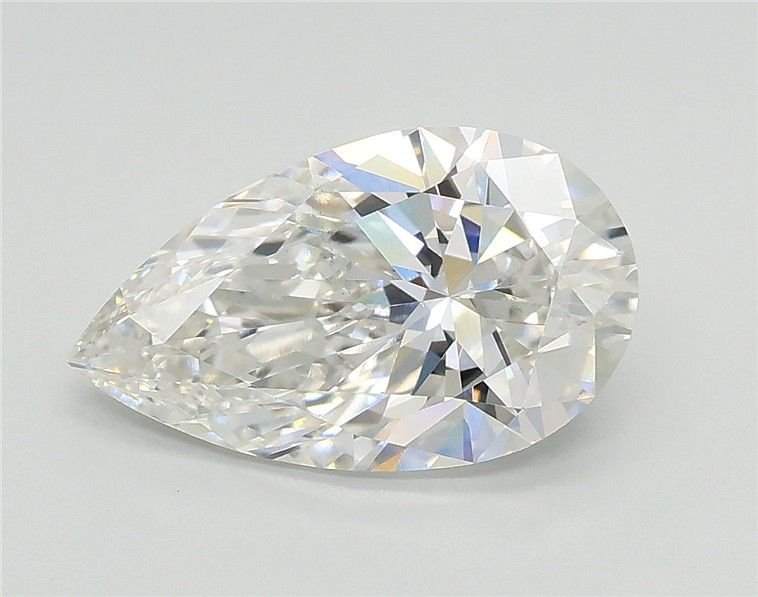 2.04ct F VS2 Rare Carat Ideal Cut Pear Lab Grown Diamond