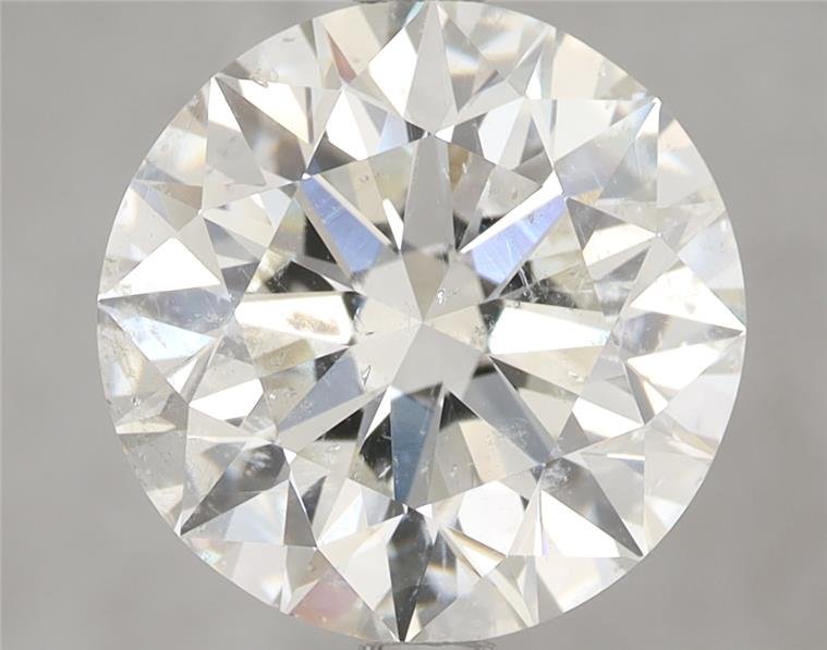 4.01ct I SI2 Rare Carat Ideal Cut Round Diamond