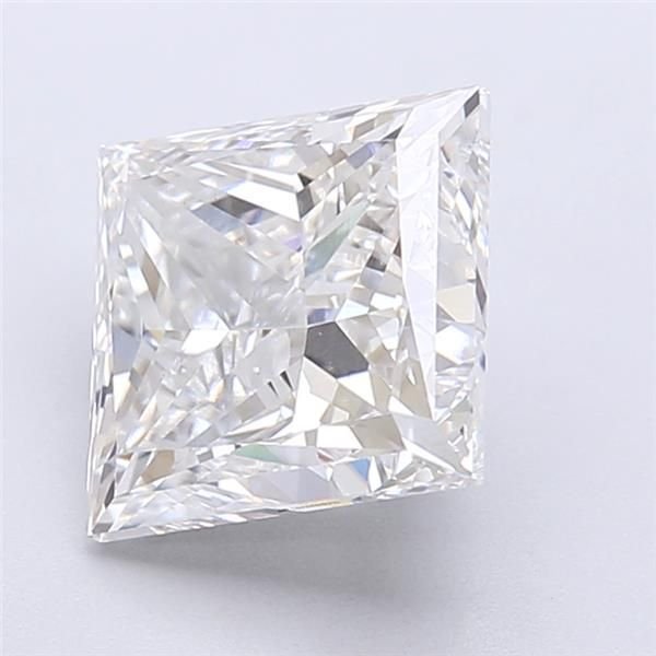 3.52ct F VVS2 Very Good Cut Princess Lab Grown Diamond