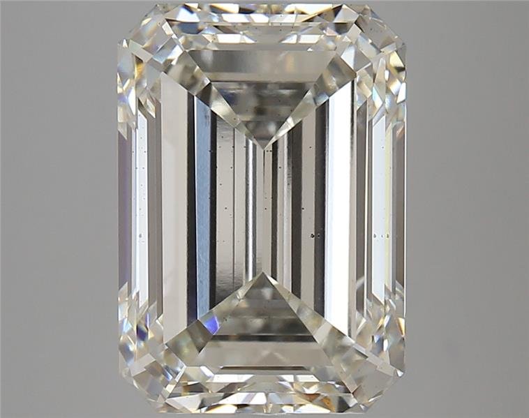 8.27ct H SI1 Rare Carat Ideal Cut Emerald Lab Grown Diamond