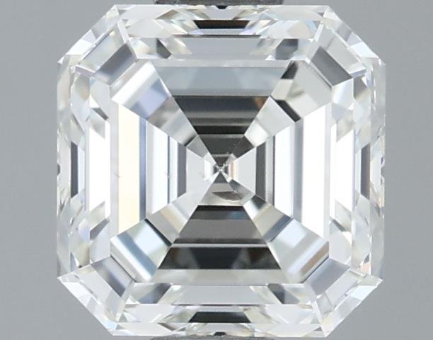 1.01ct H SI1 Rare Carat Ideal Cut Asscher Diamond